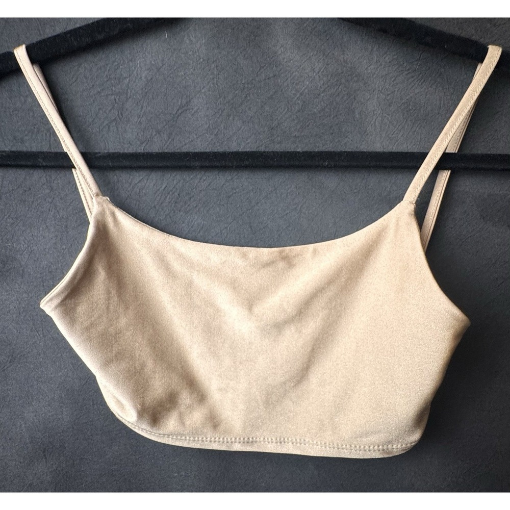 Garage Tank Cropped top Gold